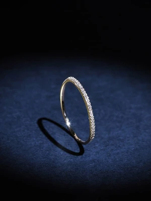 DIAMANTA Złoty pierścionek "Belle Alliance" z diamentami rozmiar: 60