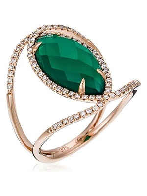 DIAMANTA Złoty pierścionek "Energie" z diamentami rozmiar: 50