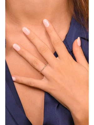 DIAMANTA Złoty pierścionek "Eternelle Torsade" z diamentami rozmiar: 56