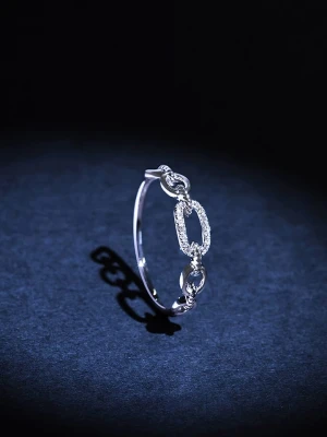 DIAMANTA Złoty pierścionek "Hana" z diamentami rozmiar: 56