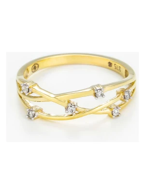 DIAMANTA Złoty pierścionek "Jolie Constellation" z diamentami rozmiar: 60