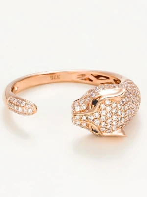 DIAMANTA Złoty pierścionek "Mafdet" z diamentami rozmiar: 56