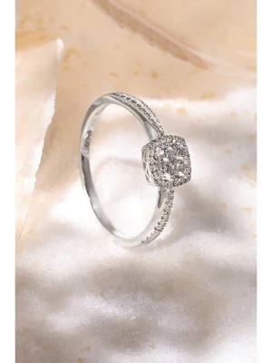 DIAMANTA Złoty pierścionek "Naeli" z diamentami rozmiar: 54