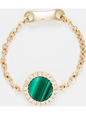 DIAMANTA Złoty pierścionek "Nicée" z diamentami rozmiar: 52