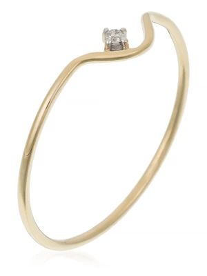 DIAMANTA Złoty pierścionek "Pudeur" z diamentem rozmiar: 60