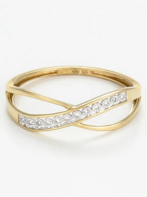 DIAMANTA Złoty pierścionek z diamentami rozmiar: 50