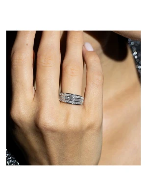 DIAMANTA Złoty pierścionek z diamentami rozmiar: 56