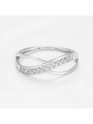 DIAMANTA Złoty pierścionek z diamentami rozmiar: 56