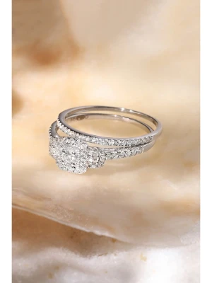 DIAMANTA Złoty pierścionek z diamentami rozmiar: 56