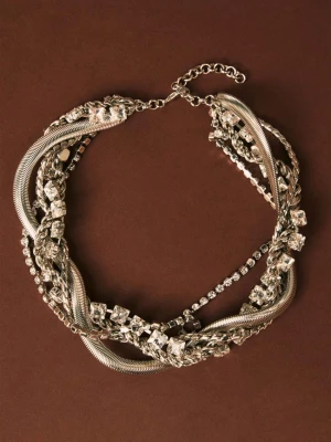Naszyjnik Diamond Chain Patrizia Pepe srebrny