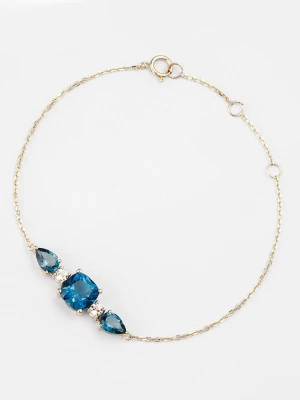 DIAMOND & CO Złota bransoletka "Juliette" z topazami rozmiar: onesize