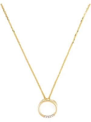 DIAMOND & CO Złota zawieszka "Cercle" z diamentami rozmiar: onesize