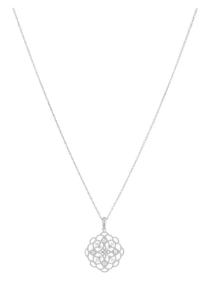 DIAMOND & CO Złota zawieszka "Dentelle" z diamentami rozmiar: onesize srebrny