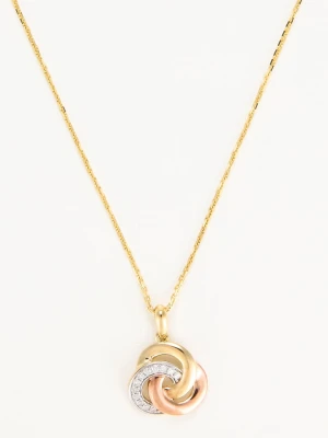 DIAMOND & CO Złota zawieszka "Trior" z diamentami rozmiar: onesize