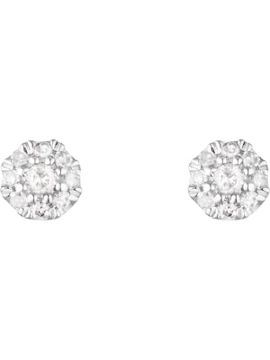DIAMOND & CO Złote kolczyki-wkrętki "Idylle" z diamentami rozmiar: onesize