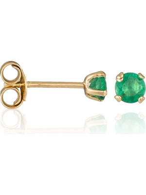 DIAMOND & CO Złote kolczyki-wkrętki "Puces Emeralda" rozmiar: onesize