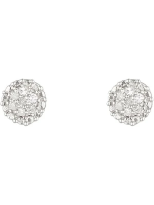 DIAMOND & CO Złote kolczyki-wkrętki "Round Stud" z diamentami rozmiar: onesize