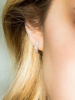 DIAMOND & CO Złote kolczyki-wkrętki z diamentami rozmiar: onesize