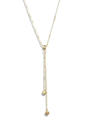 DIAMOND & CO Złoty naszyjnik "Cordou" z diamentami - dł. 42 cm rozmiar: onesize
