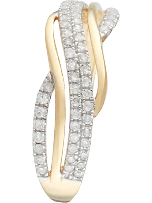 DIAMOND & CO Złoty pierścionek "Ara" z diamentami rozmiar: 54
