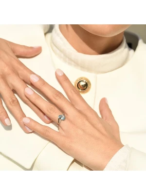 DIAMOND & CO Złoty pierścionek "Auckland" z diamentami rozmiar: 58
