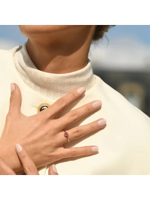 DIAMOND & CO Złoty pierścionek "Capiz" z diamentami rozmiar: 62