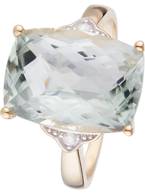 DIAMOND & CO Złoty pierścionek "Green Hill" z diamentami rozmiar: 62