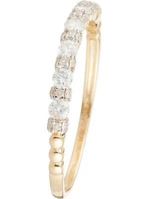 DIAMOND & CO Złoty pierścionek "Kuantan" z diamentami rozmiar: 54