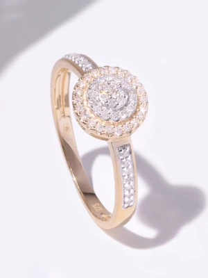 DIAMOND & CO Złoty pierścionek "Lucinda" z diamentami rozmiar: 52