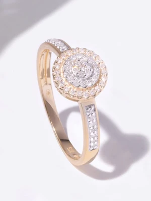DIAMOND & CO Złoty pierścionek "Lucinda" z diamentami rozmiar: 56