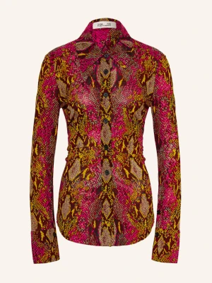 Diane Von Furstenberg Bluzka Koszulowa Lucinda Z Dżerseju pink