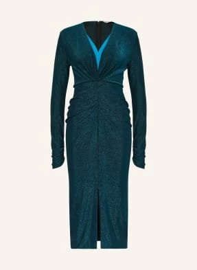 Diane Von Furstenberg Sukienka Koktajlowa Hades Z Błyszczącą Przędzą gruen