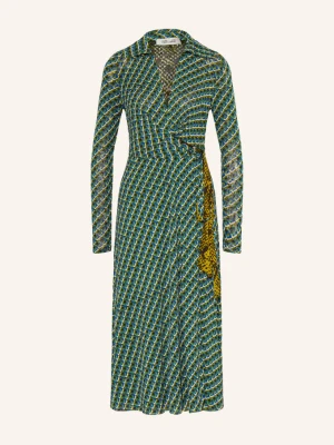Diane Von Furstenberg Sukienka Kopertowa Phoenix Z Dżerseju, Dwustronna gruen
