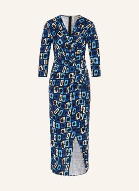 Diane Von Furstenberg Sukienka Z Dżerseju Malisa W Stylu Kopertowym Z Rękawami 3/4 blau