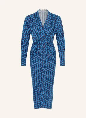 Diane Von Furstenberg Sukienka Z Dżerseju Timothy W Stylu Kopertowym blau
