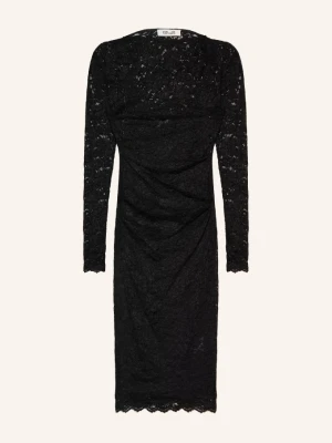 Diane Von Furstenberg Sukienka Z Koronką Darrius schwarz CZARNY