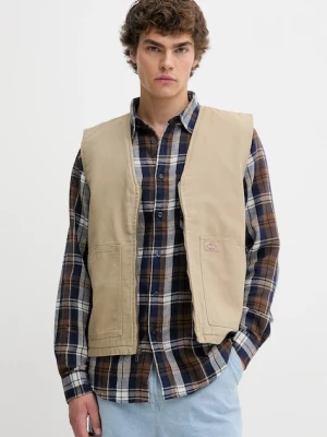 Dickies bezrękawnik bawełniany Duck Canvas Summer Vest Sw Desert Sand męski kolor beżowy przejściowy DK0A4YQKF021