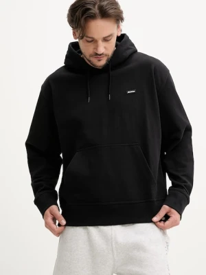 Dickies bluza Clancy Heavyweight Hoodie Black męska kolor czarny z kapturem gładka DK0A87CJBLK1