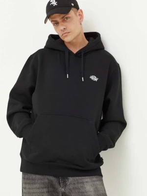 Dickies bluza męska kolor czarny z kapturem gładka