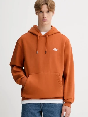 Dickies bluza męska kolor pomarańczowy z kapturem gładka