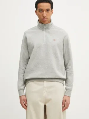 Dickies bluza Oakport Quarter Zip Heather Grey męska kolor szary melanżowa DK0A4XD4HG01
