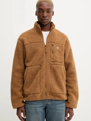 Dickies bluza polarowa męska kolor brązowy gładka DK0A4YEE