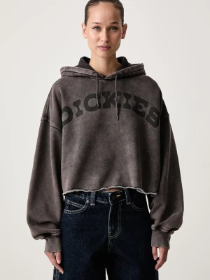 Dickies bluza z kapturem damska z bawełną czarny