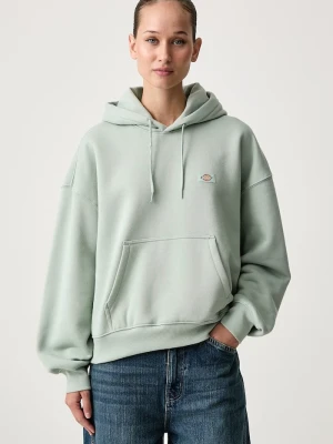 Dickies bluza z kapturem damska z bawełną zielony