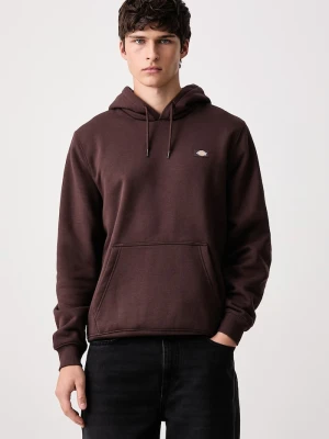Dickies bluza z kapturem męska z bawełną brązowy