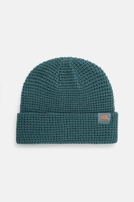 Dickies czapka Woodworth Waffle Beanie kolor zielony DK0A4XFD