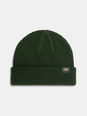 Dickies czapka Woodworth Waffle Beanie kolor zielony DK0A4XFD