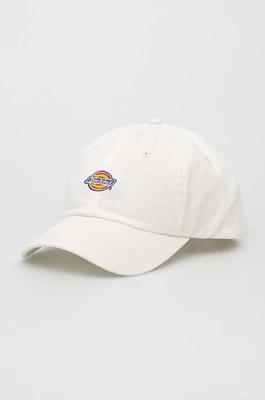 Dickies czapka z daszkiem bawełniana kolor biały z aplikacją DK0A4TKVC581-CLOUD