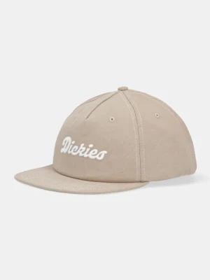 Dickies czapka z daszkiem kolor beżowy z aplikacją DK0A4Z6I0DS1