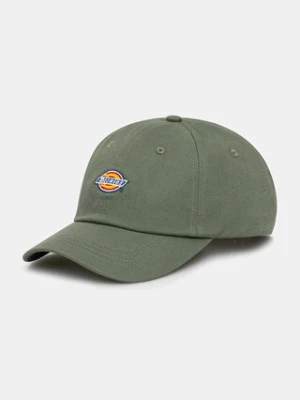 Dickies czapka z daszkiem kolor zielony z aplikacją